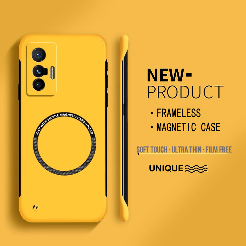 Ultra Thin Frameless Phone Cover - 超薄型ハード PC 磁気フレームレス電話ケース Oppo Realme GT