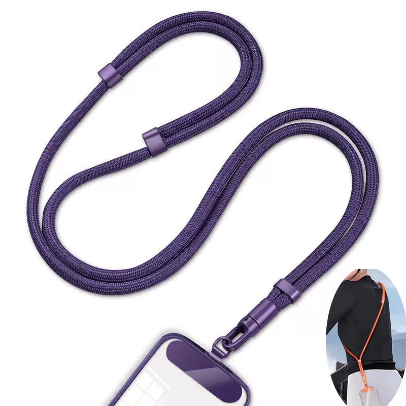 Crossbody Lanyard Neck Strap Case - クリップ付きユニバーサルフォンストラップ アップグレードされた落下防止 360 ° すべての電話ケースに対応した回転調整可能なネック/クロスボディストラップ