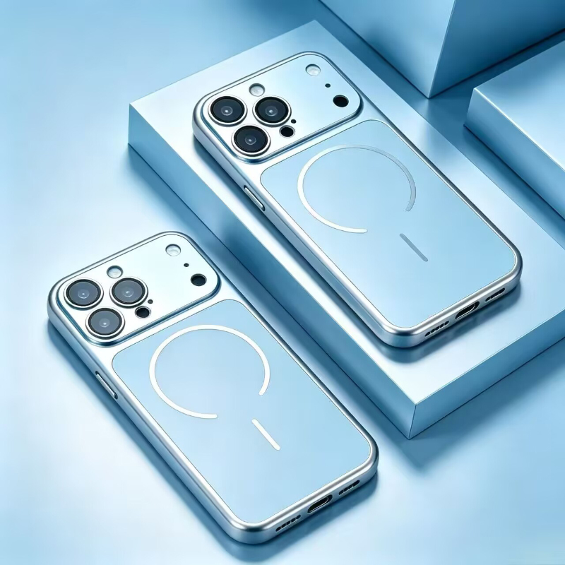 Matte Hard Pc Back Case - マグセーフ対応 磁気吸着 高級無地マットハードPCバンパー携帯ケース iPhone 18 17