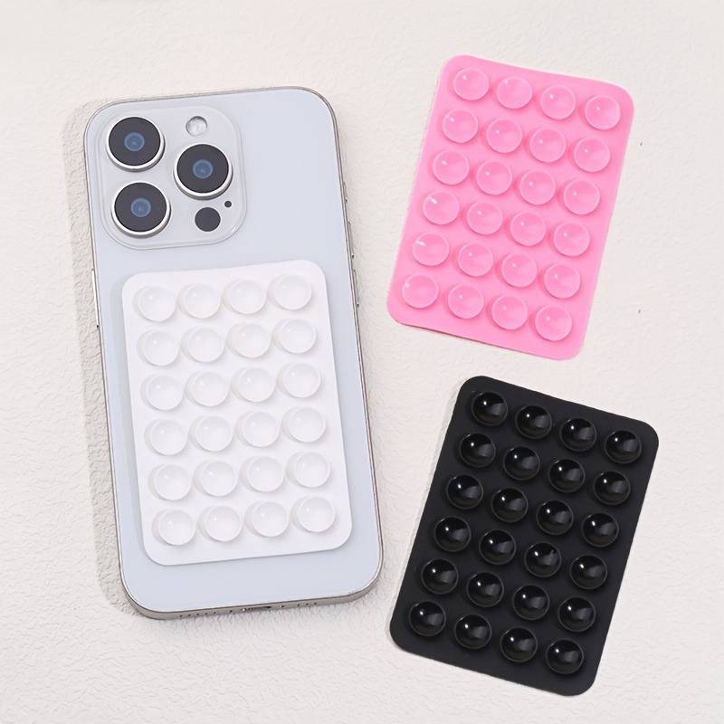 Phone Cases - シリコン製、吸盤式スマートフォンホルダー。多機能吸盤マット、壁掛けスタンド、滑り止め加工、片面接着剤付き、背面ステッカー。