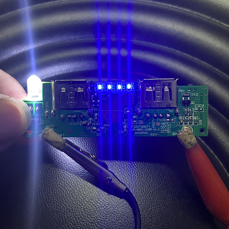 Power Banks - デュアルUSB5V携帯電話パワーマザーボード,メイン制御付きパワーバンク回路,LEDライト,DIYアクセサリー
