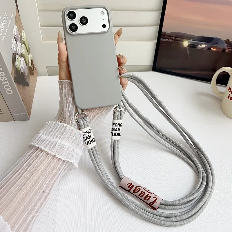 Crossbody Lanyard Neck Strap Case - オリジナルランヤードケース iPhone 18 17 16 15