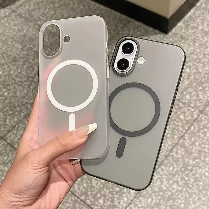 Clear Shockproof Bumper Case - MagSafe対応 マット透明ケース iPhone 17 Pro 13