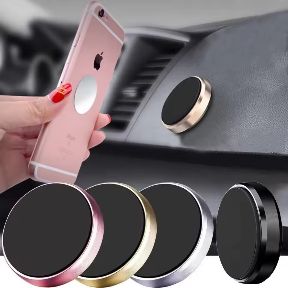 Phone Stands - マグネット式車載携帯電話ホルダー マグネットマウントブラケット 車のダッシュボードや壁に貼り付け可能 車内での携帯電話サポート iPhone、Samsung、Xiaomi対応