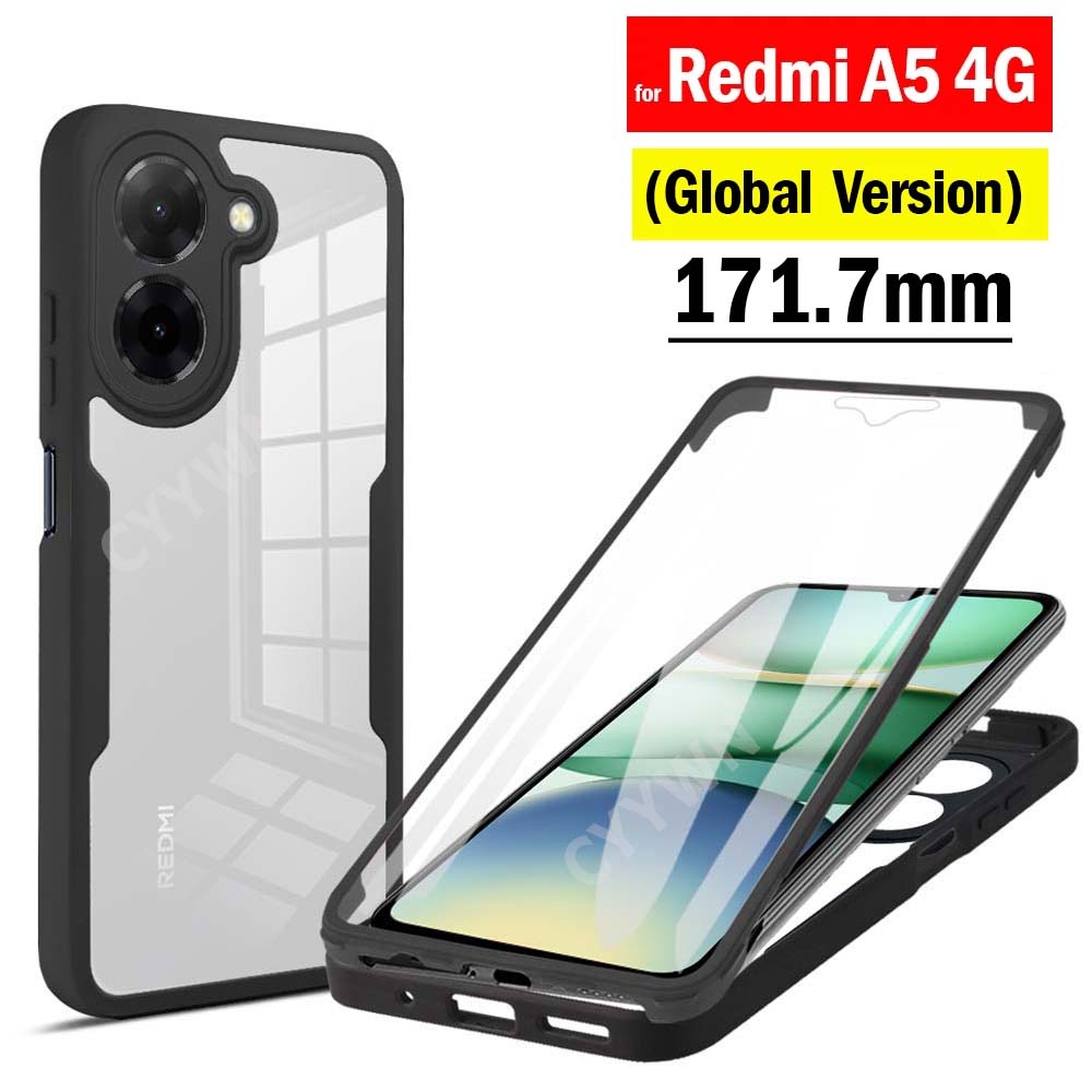 Screen Protectors - 360 フルボディスクリーンプロテクター透明ケース Redmi A5 4 グラムグローバル