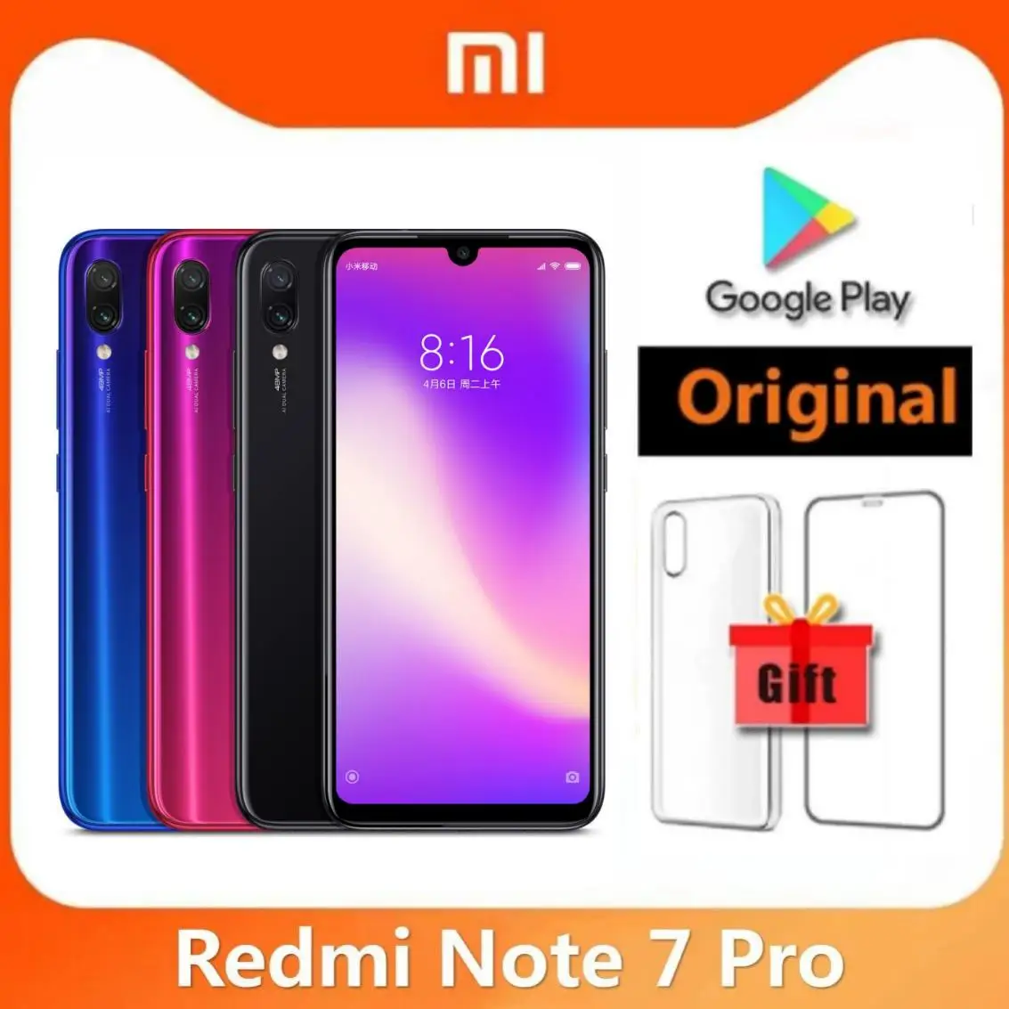 Chargers - Xiaomi Redmi 注 7 プロオリジナルスマートフォン 6