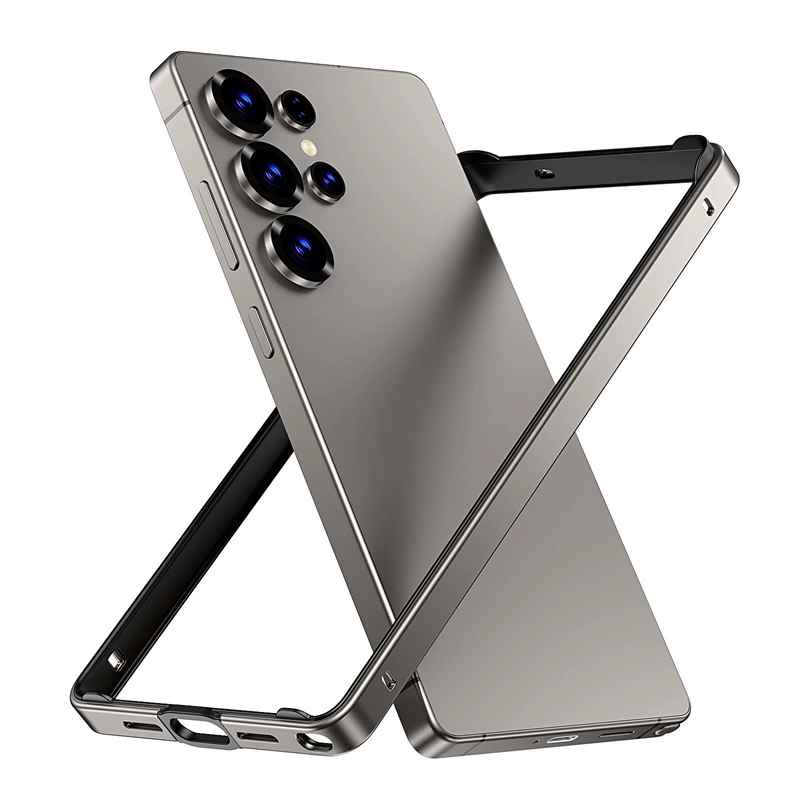Metal Bumper Aluminum Frame Case - Samsung Galaxy S25 Ultra/S24 Plus/S25Ultra/S24Ultra/S25+用 アルミニウム合金フレームメタルバンパーケース