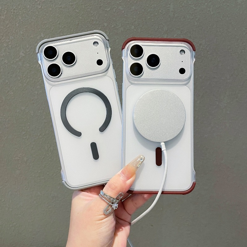 プレミアムセミラップ型フレームレスMagSafe対応iPho - Ultra Thin Frameless Phone Cover のレビューと価格