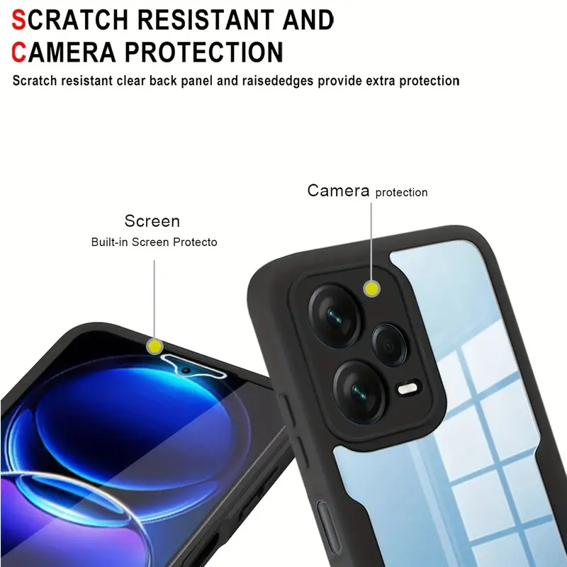Xiaomi用の頑丈な耐衝撃保護ケース,Xiaomi Red - Heavy Duty 360 Full Body Protective Case のレビューと価格