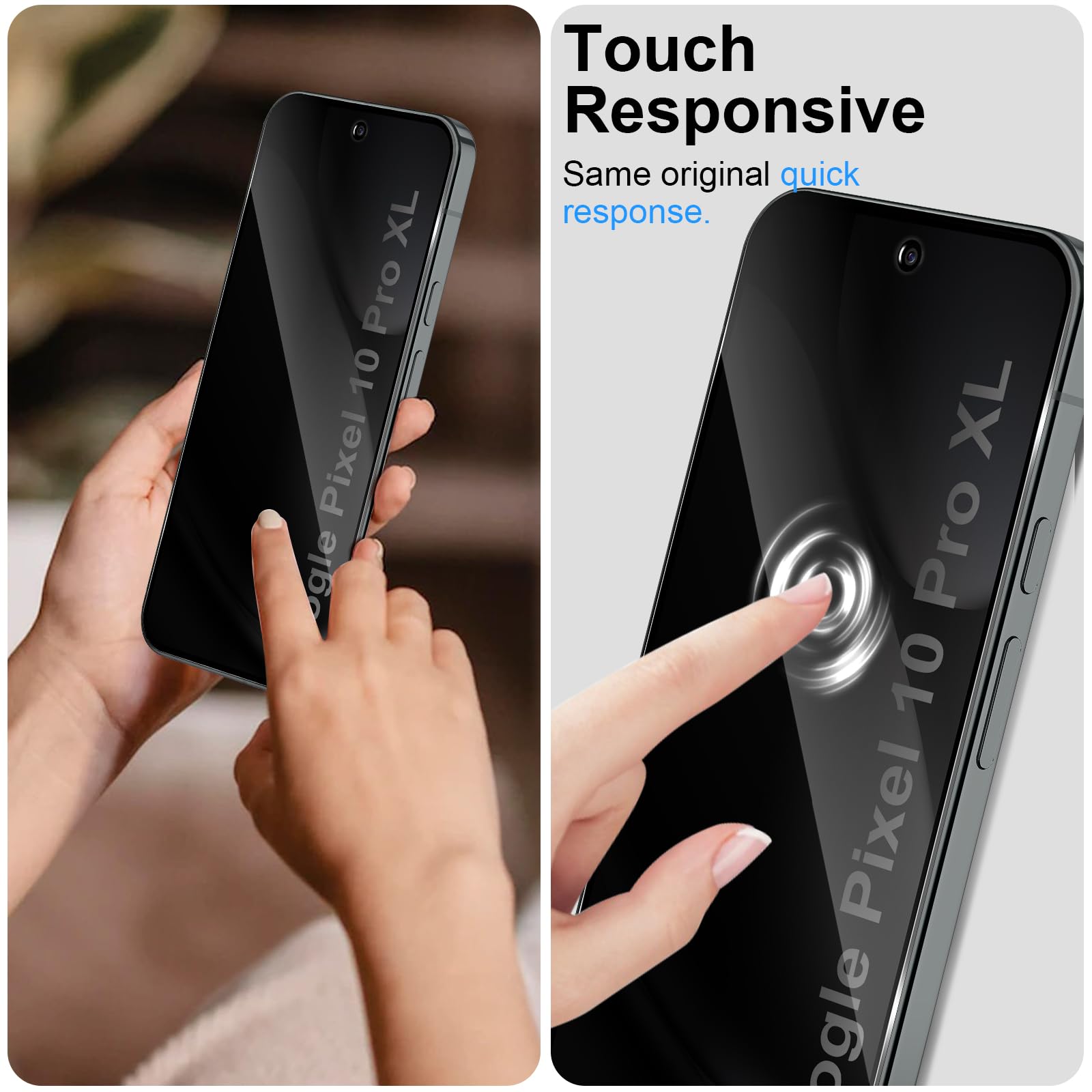 Google Pixel 10 Pro XL用覗き見防止スク - Anti Spy Privacy Glass Case のレビューと価格