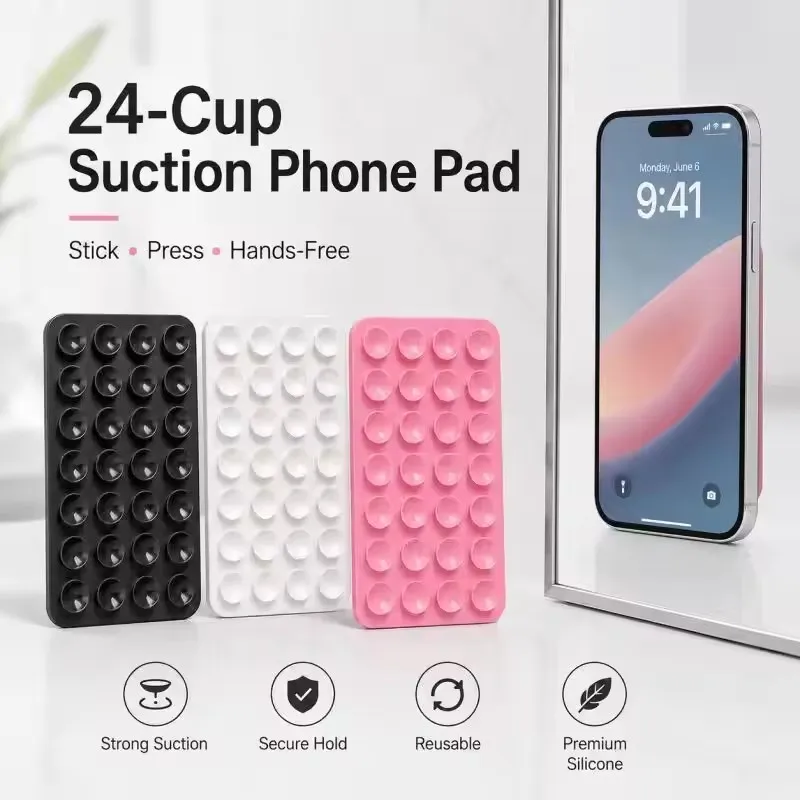 シリコン製壁掛け吸盤ブラケット、多機能壁掛け吸盤、滑り止め片 - Phone Cases のレビューと価格