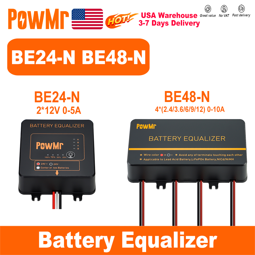 PowMr USA 24V 48V バッテリーイコライザー  - Power Banks のレビューと価格