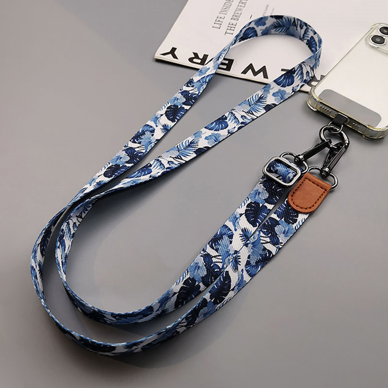 トロピカルパターンクロスボディ携帯電話ストラップストラップぶ - Crossbody Lanyard Neck Strap Case のレビューと価格