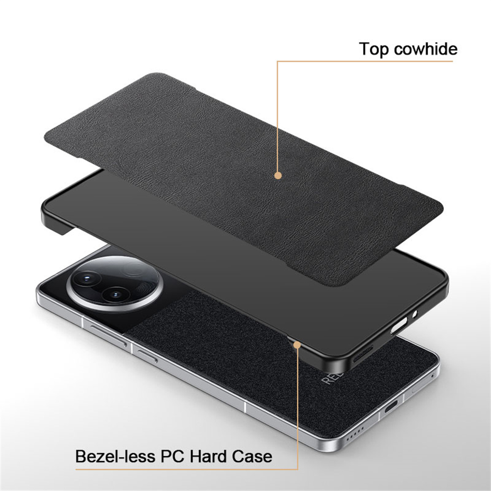 クラシックレザー 超薄型 PC フレームレス スマホケース  - Ultra Thin Frameless Phone Cover のレビューと価格