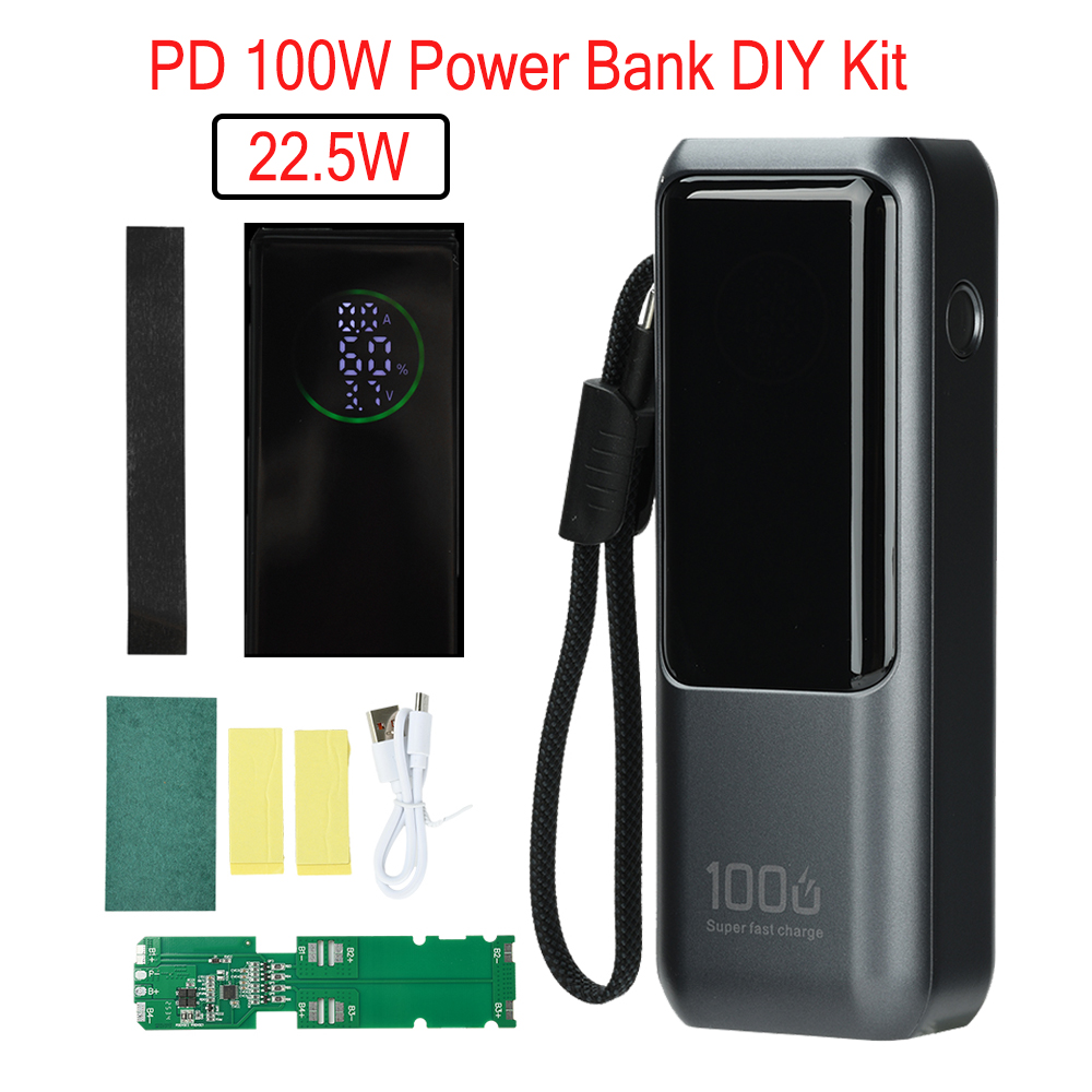 PD 100W急速充電パワーバンクキット 4セル21700バ - Power Banks のレビューと価格