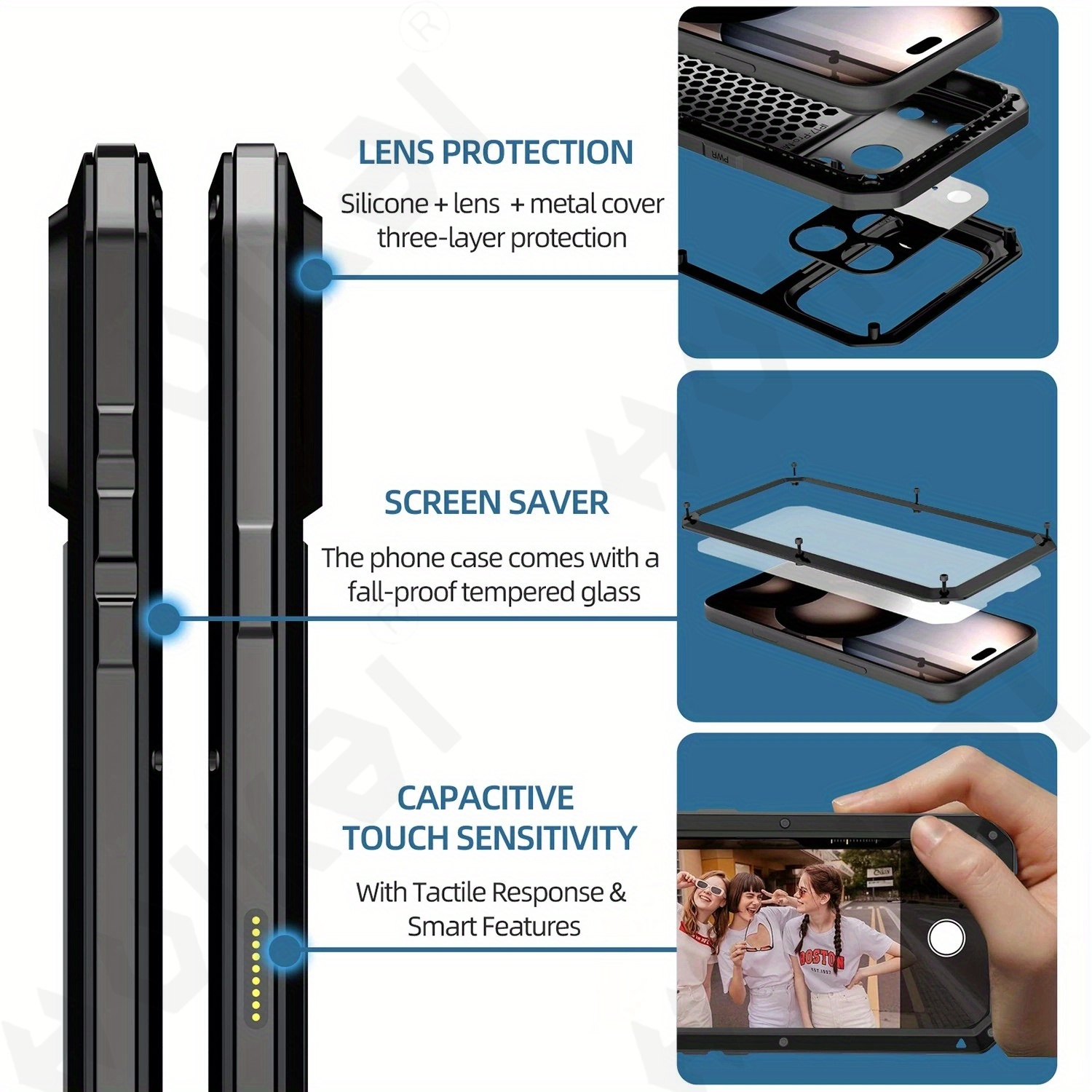 iPhone 18 Pro Max 4G 5G 2026に対 - Heavy Duty 360 Full Body Protective Case のレビューと価格