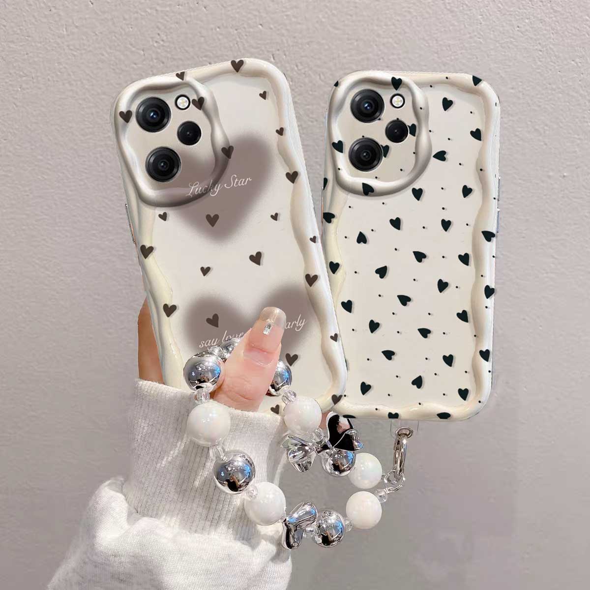 RENO 15 15F 14 PRO 14F 13F 12F - Cute Cartoon Wrist Strap Silicone Case のレビューと価格