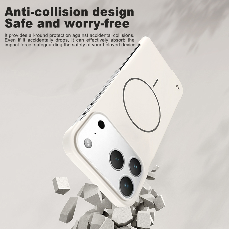 超薄型ソフトマット磁気フレームレススマホケース iPhone - Ultra Thin Frameless Phone Cover のレビューと価格