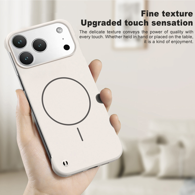 超薄型ソフトマット磁気フレームレススマホケース iPhone - Ultra Thin Frameless Phone Cover のレビューと価格