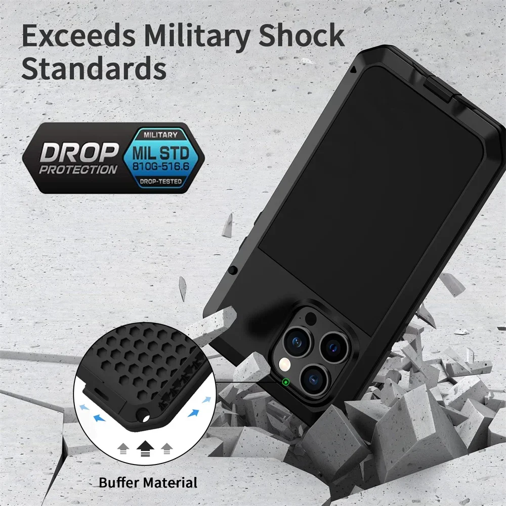 ケース iPhone 16 15 13 12 11 プロマッ - Heavy Duty 360 Full Body Protective Case のレビューと価格