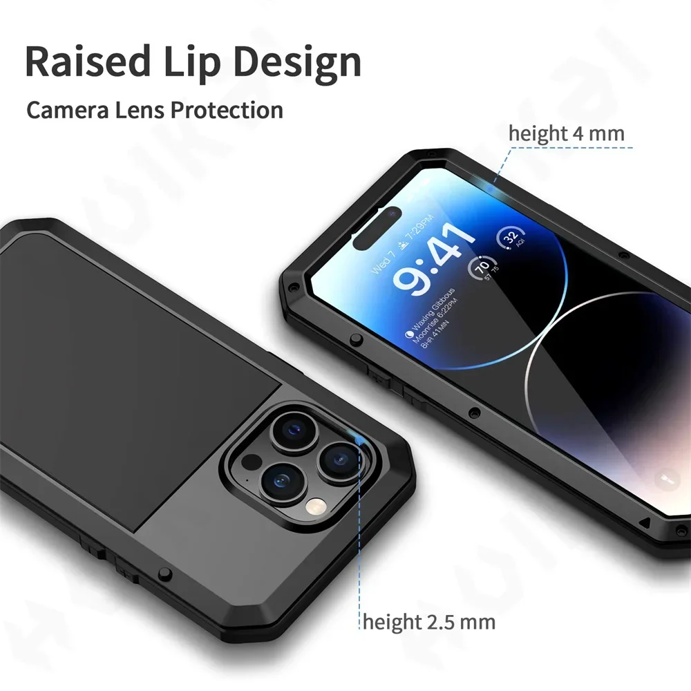 ケース iPhone 16 15 13 12 11 プロマッ - Heavy Duty 360 Full Body Protective Case のレビューと価格