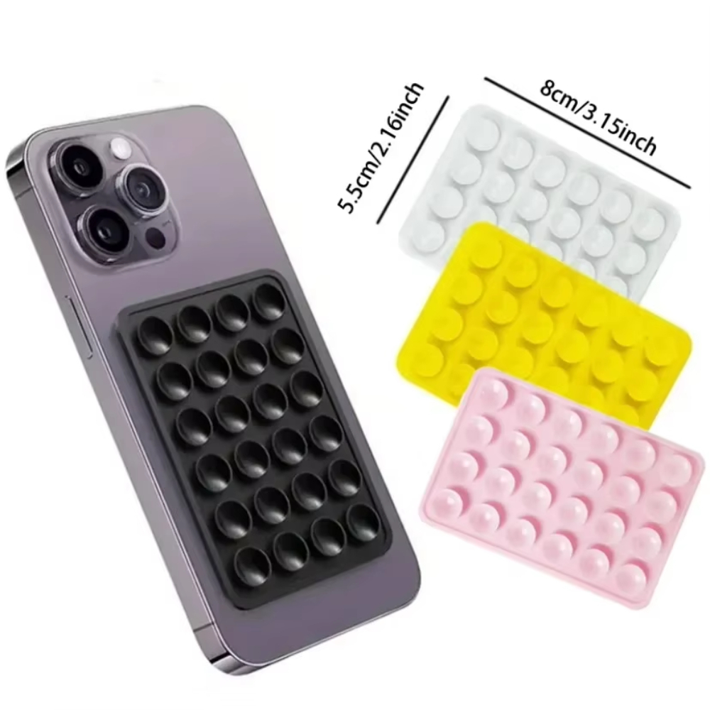 シリコン製吸盤式スマホホルダーマット。多機能吸盤、壁掛けスタ - Phone Cases のレビューと価格