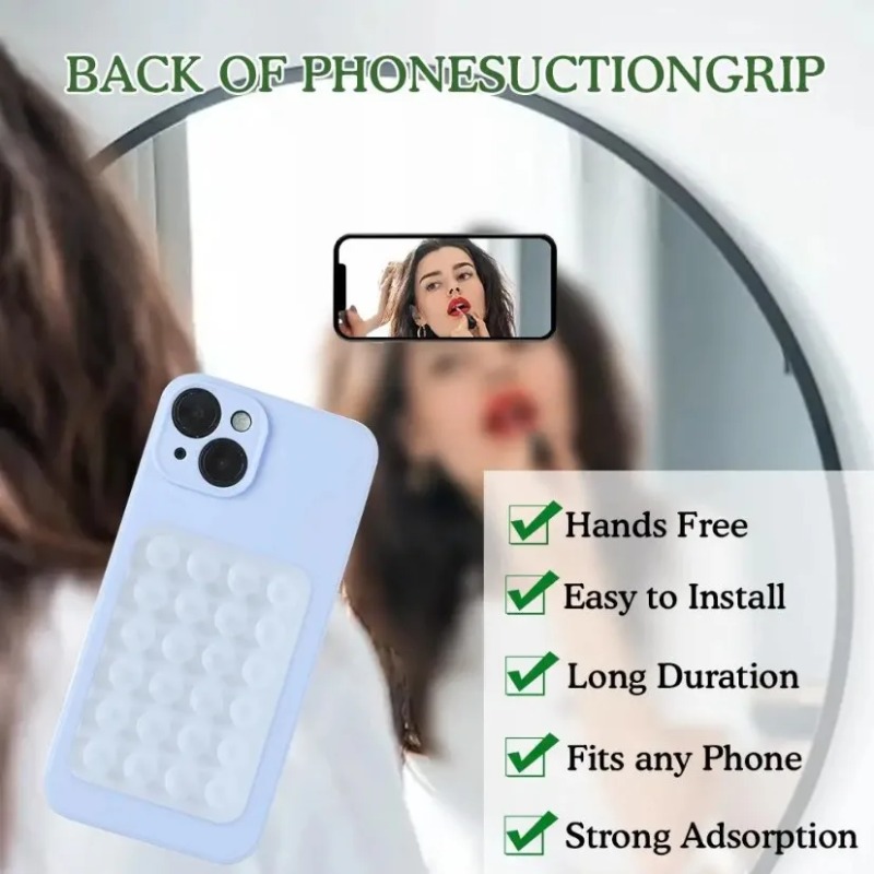 シリコン製吸盤式スマホホルダーマット。多機能吸盤、壁掛けスタ - Phone Cases のレビューと価格