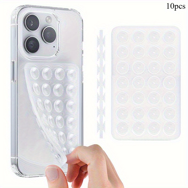 10個入り両面シリコン吸盤式スマホホルダー 強力グリップ 防 - Phone Stands のレビューと価格