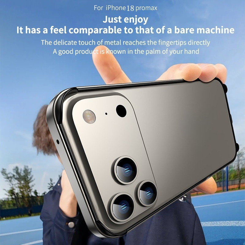 ハイブリッドシリコンフレームアルミメタル製iPhone 18 - Metal Bumper Aluminum Frame Case のレビューと価格