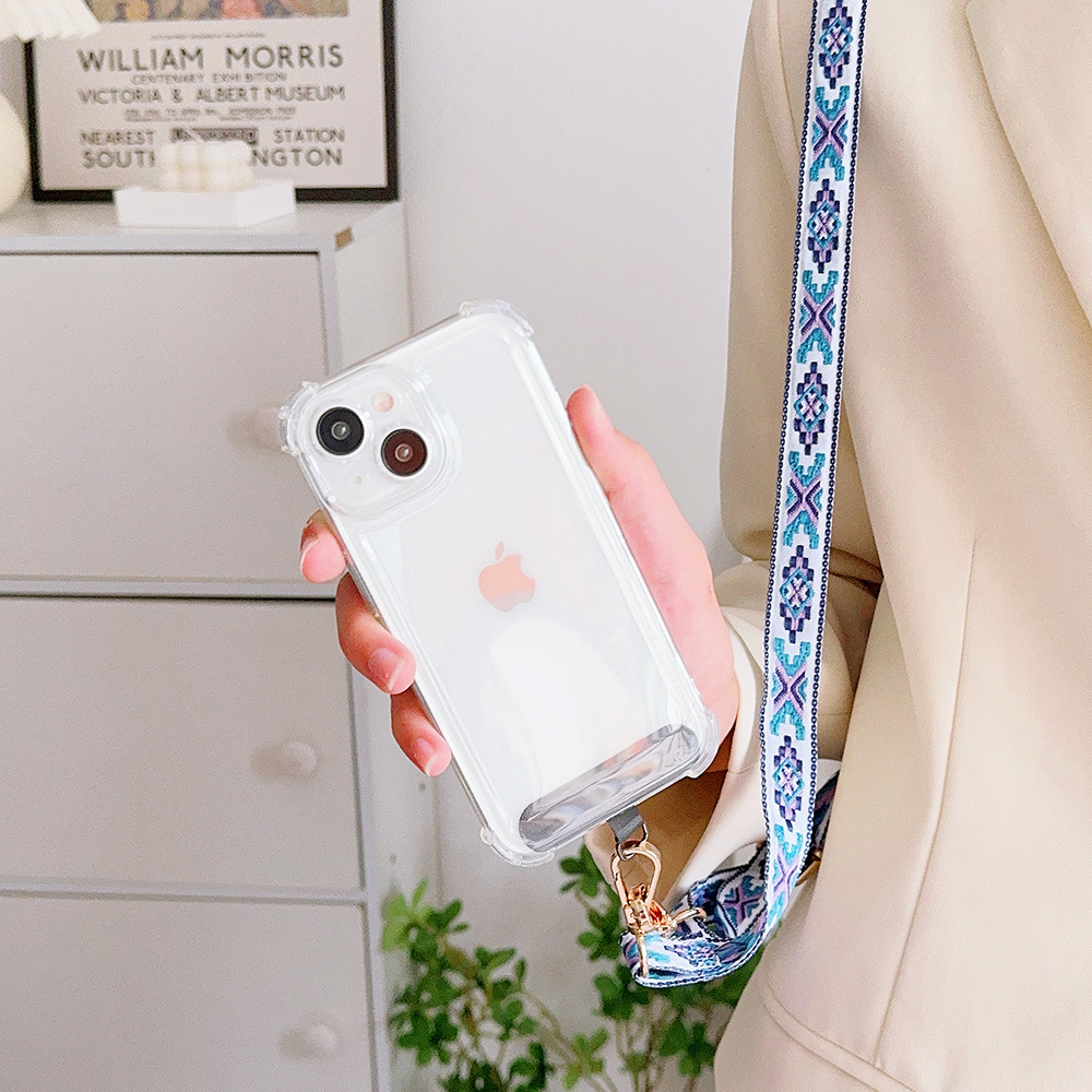 新しいレトロクロスボディ電話ストラップ女性の Instagr - Crossbody Lanyard Neck Strap Case のレビューと価格