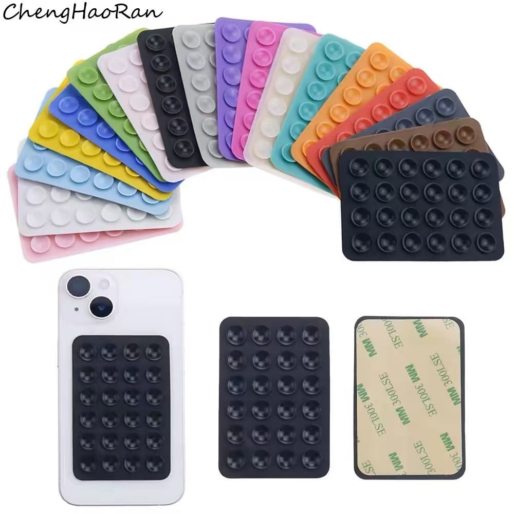 多機能シリコン吸盤式スマホホルダーパッド、吊り下げ式四角滑り - Phone Cases のレビューと価格