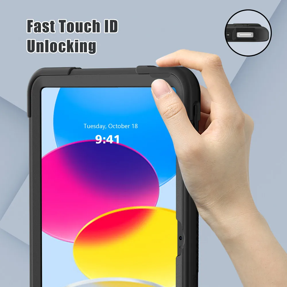360度フルボディ耐衝撃ケース iPad 第12世代、第10 - Heavy Duty 360 Full Body Protective Case のレビューと価格