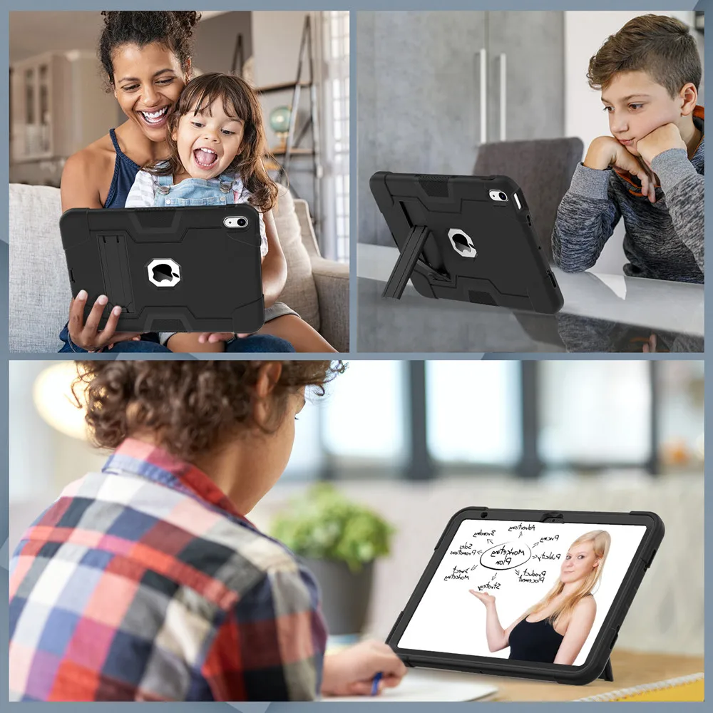 360度フルボディ耐衝撃ケース iPad 第12世代、第10 - Heavy Duty 360 Full Body Protective Case のレビューと価格