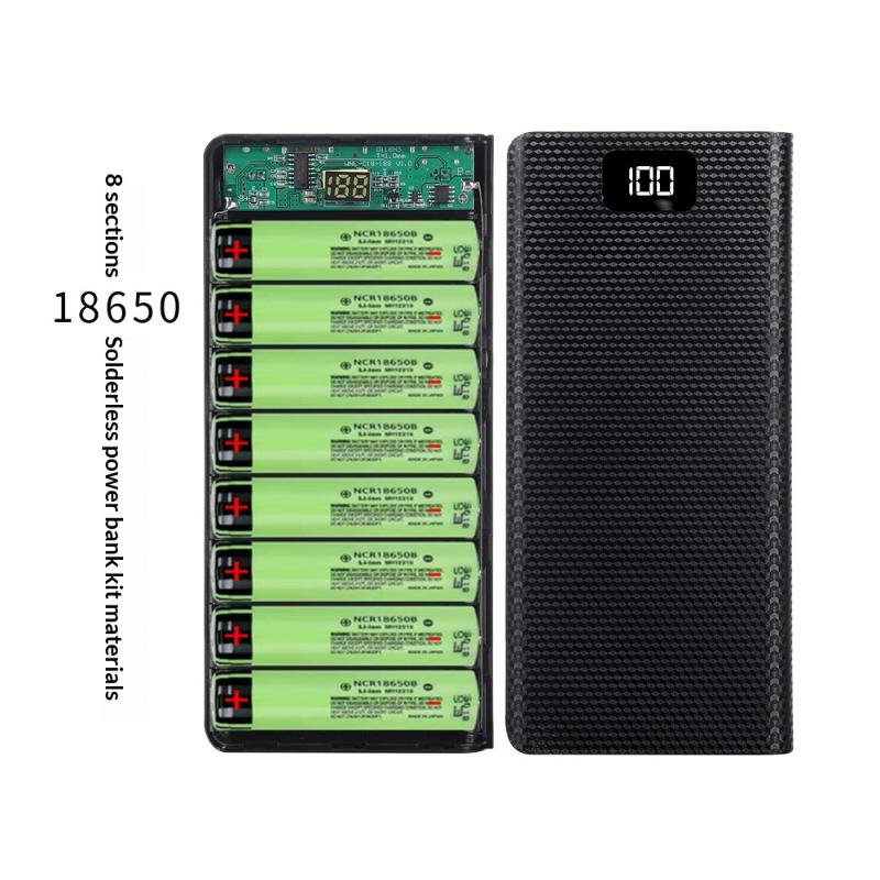 1個 DIY 8*18650 バッテリーパワーバンクケース  - Power Banks のレビューと価格