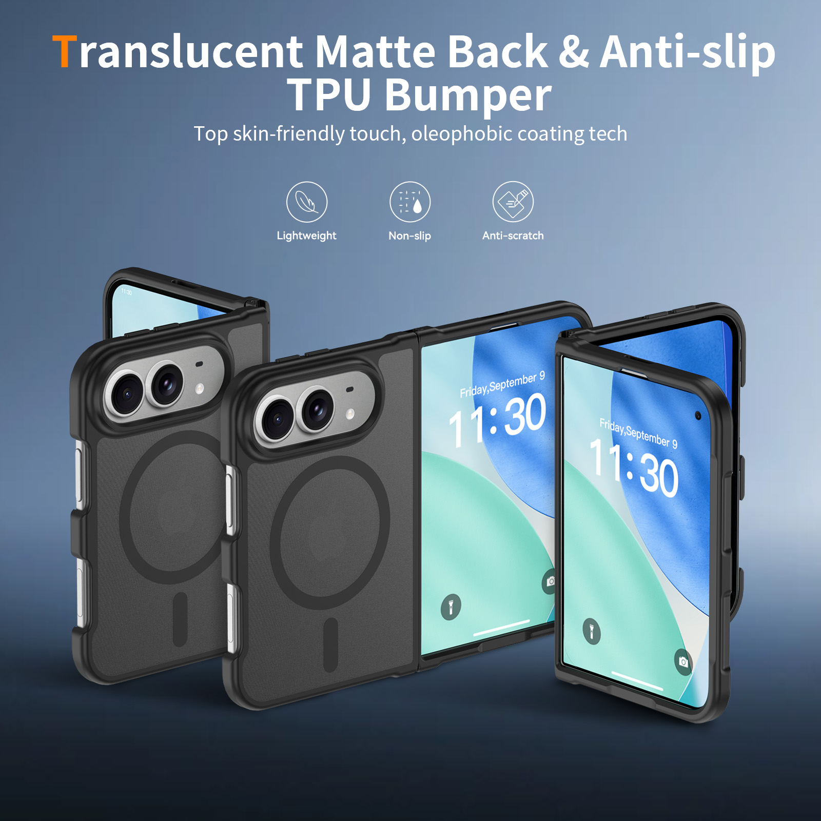 iPhone Duo 18用、超薄型マット仕上げの磁石内蔵ス - Screen Protectors のレビューと価格