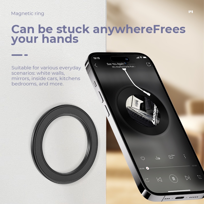 MagSafe対応 強力マグネットリング式スマホホルダー 粘 - Phone Stands のレビューと価格