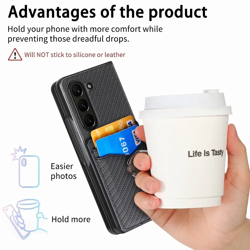 Samsung Galaxy Z Fold 7/6/5/4/ - Leather Wallet Card Holder Phone Cover のレビューと価格