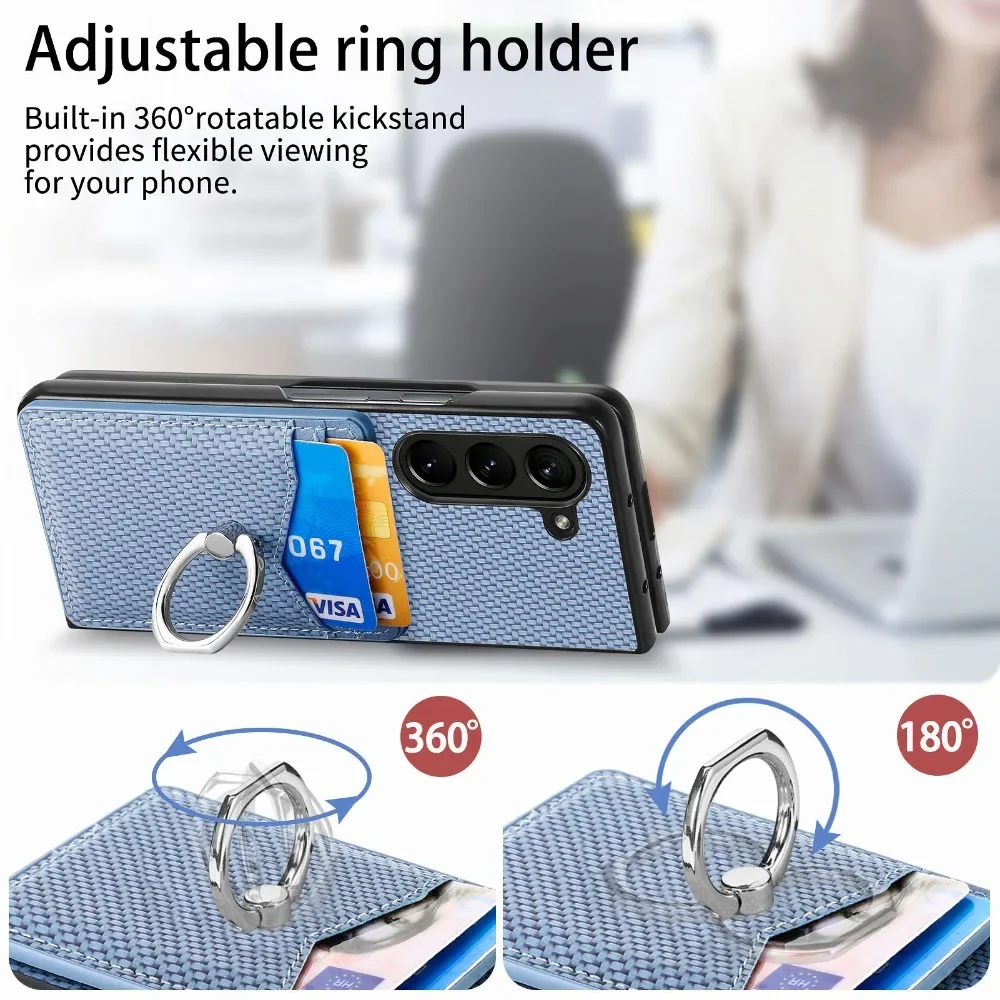 Samsung Galaxy Z Fold 7/6/5/4/ - Leather Wallet Card Holder Phone Cover のレビューと価格