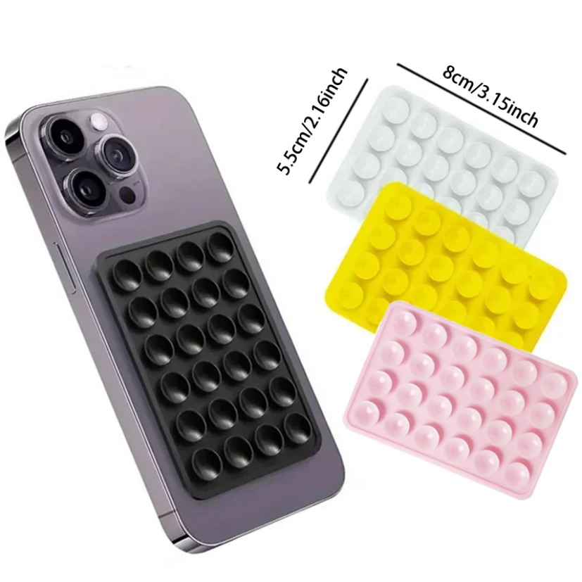 多機能吸盤壁掛けスタンド シリコン吸盤式スマホホルダーマット - Phone Cases のレビューと価格