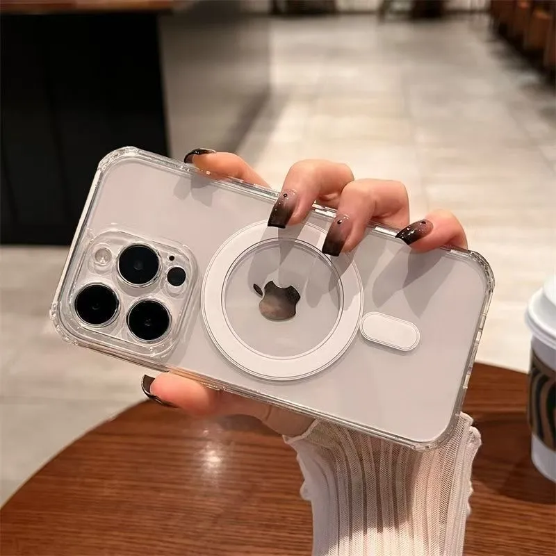 Magsafeワイヤレス充電対応 磁気吸着 iPhone 1 - Clear Shockproof Bumper Case のレビューと価格