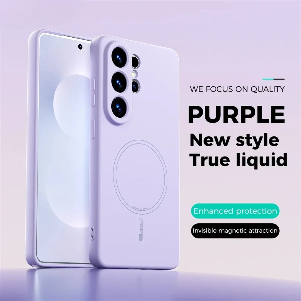 高品質タッチリキッドシリコン製スマホケース Samsung  - Liquid Silicone Magnetic Phone Case のレビューと価格